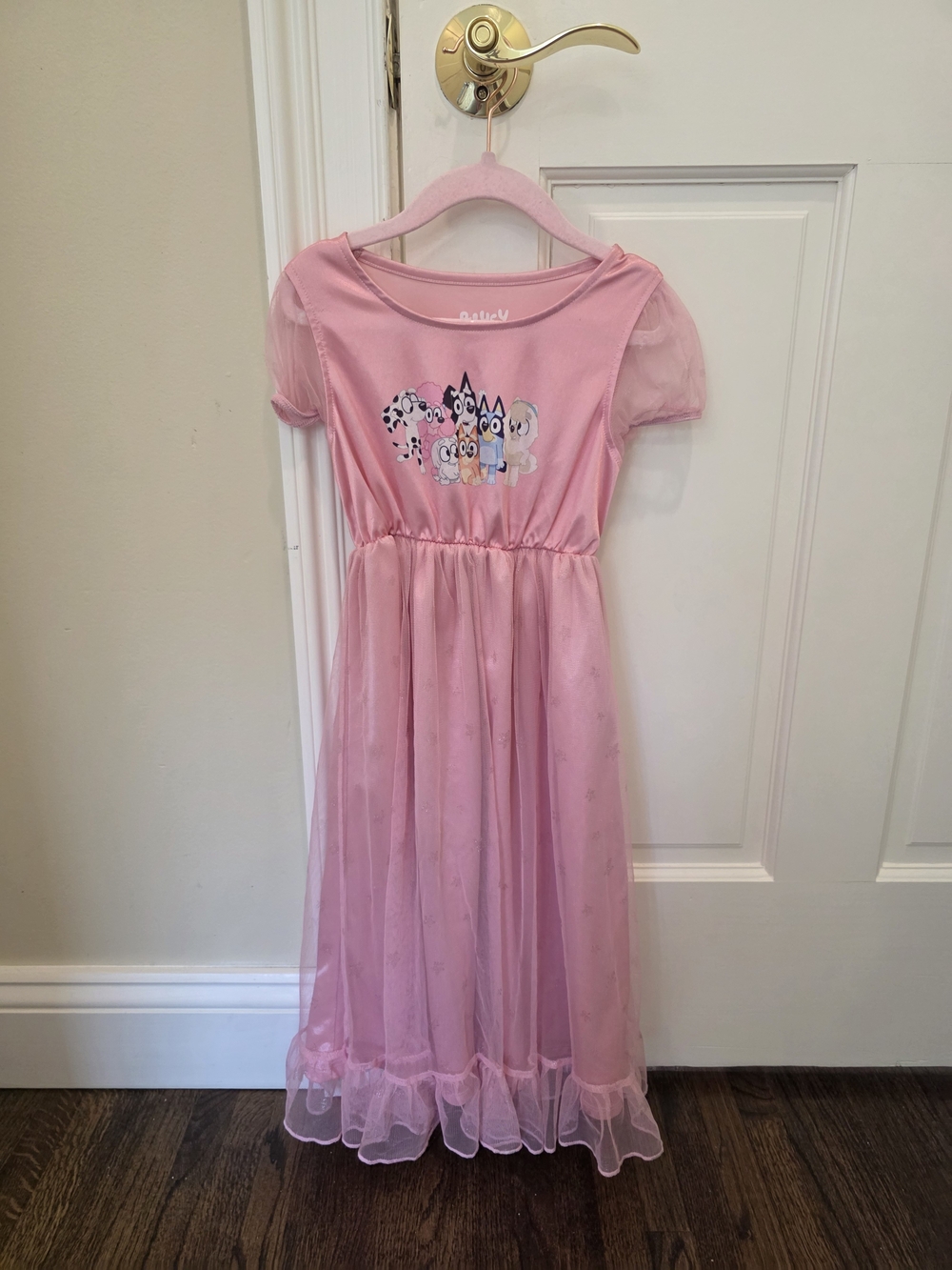 Bluey Pink Girls' Character Nightgown Dress